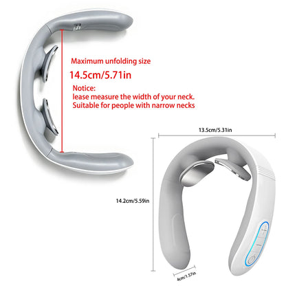 Pulse Neck Massager Electric Smart Cervical Massagers TENS Pain Muscle Kneading Massage Beauty World Shop