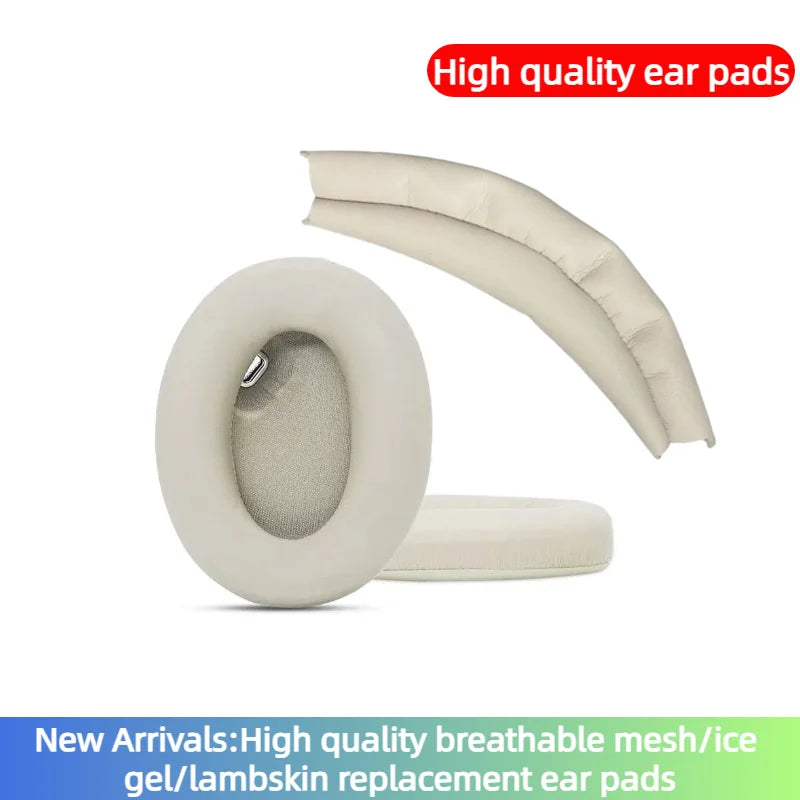 MOUDUNG Replacement Earpads Headband for Sony WH-1000XM3 WH-1000XM4 Headset Ear pads Headphones Leather Sleeve Earphone Earmuff