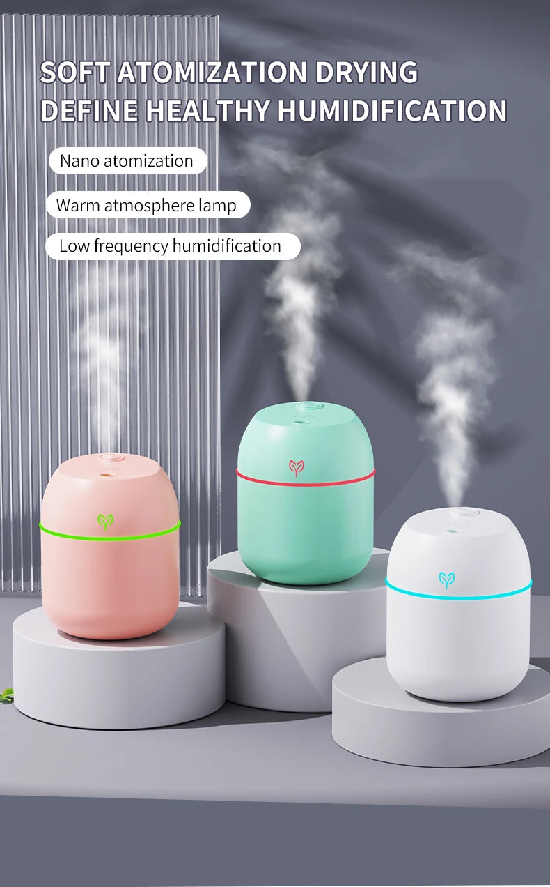 220ML big fog amount usb air humidifier Small desktop humidifier home intelligent car aromatreatment machine Beauty World Shop