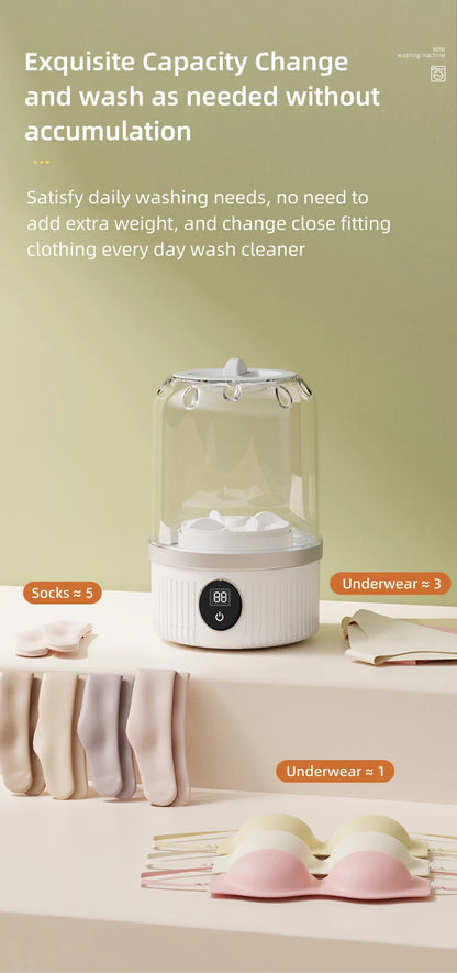 Mini Household Electric Washing Cup Underwear Socks Small Wireless Charging Washing Machine Pet clothes washing machine Beauty World Shop