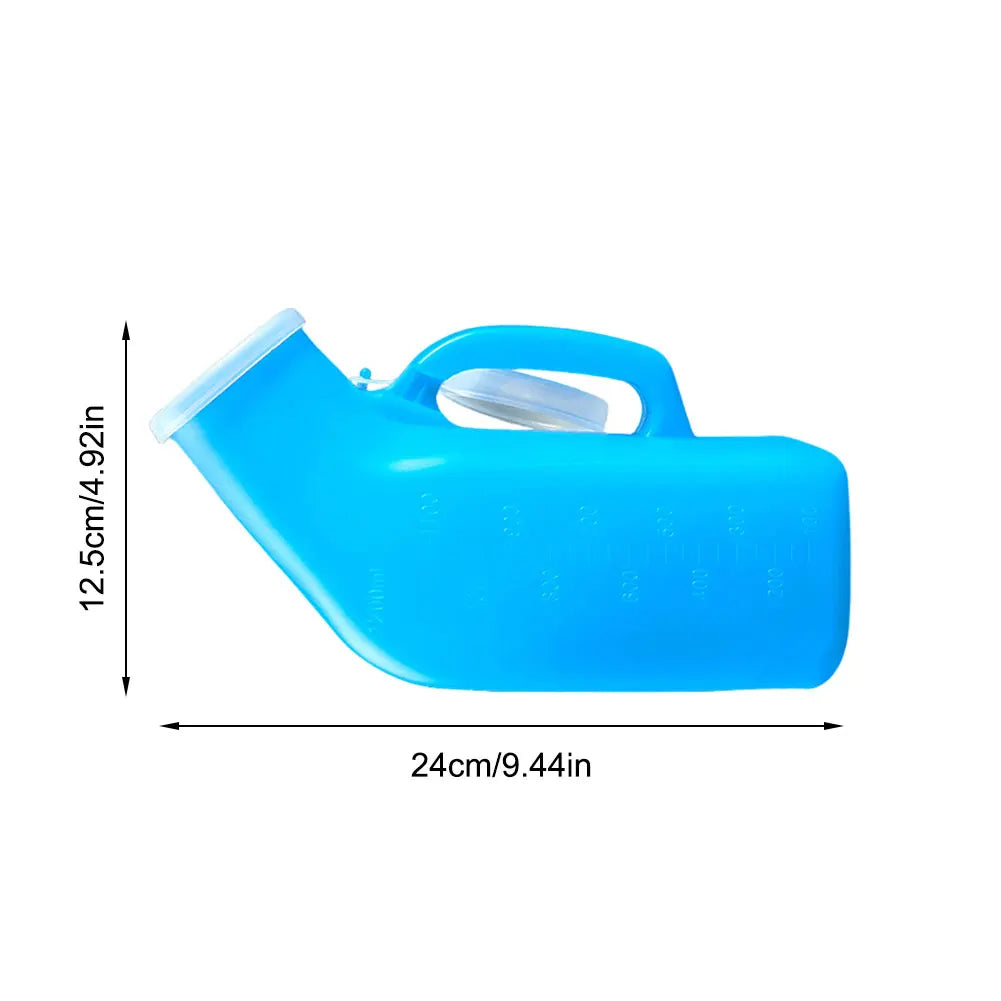 1200ml Urinals for Men Spill Proof Portable Urinal Plastic Urine Bottle with Lid for Car Elderly and Incontinence Beauty World Shop