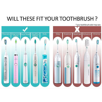 4/8/12/16 Pcs Replacement Toothbrush Heads Compatible with Philips Sonicare Electric Toothbrush Refills for 1100 2100 4100 5100 Beauty World Shop