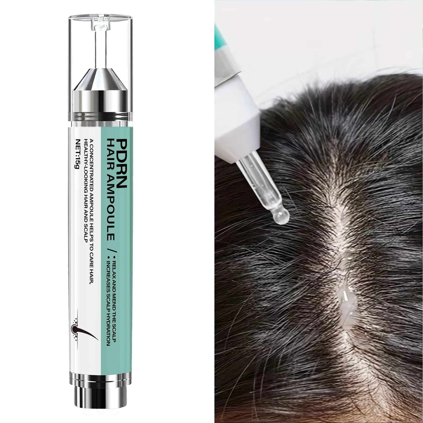 Hair Ampoule with Keratin & Biotin, Deeply Moisturizes & Repairs Hair, Increases Scalp Hydration for Healthy-Looking Hair. Beauty World Shop