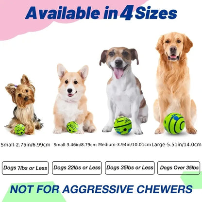 Funny Interactive Giggle Ball - Balls for Dog IQ Training, Pet Interactive Toy, Stimulating Play, Mental Stimulation, and Exerci Beauty World Shop