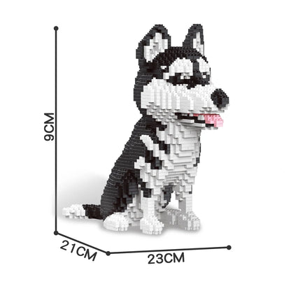KNEW BUILT Dog Model Mini Building Block Toys Set for Kid Boy Girls Adult Beginner Teddy Hughes Corgi Collie Pet Style Bricks Beauty World Shop