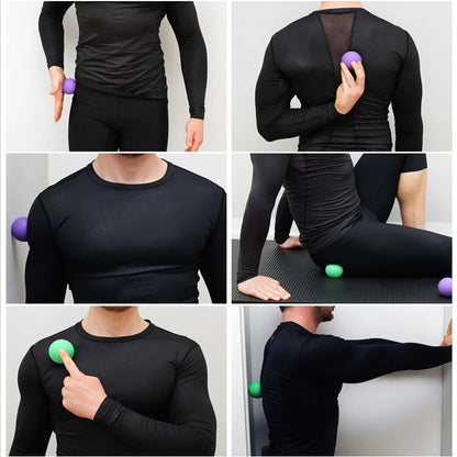 Rubber Fascia Massage Ball Lacrosse Balls Yoga Fitness Exerciser Deep Tissue Muscle Relaxation Foot Back Shoulder Healt Care Beauty World Shop