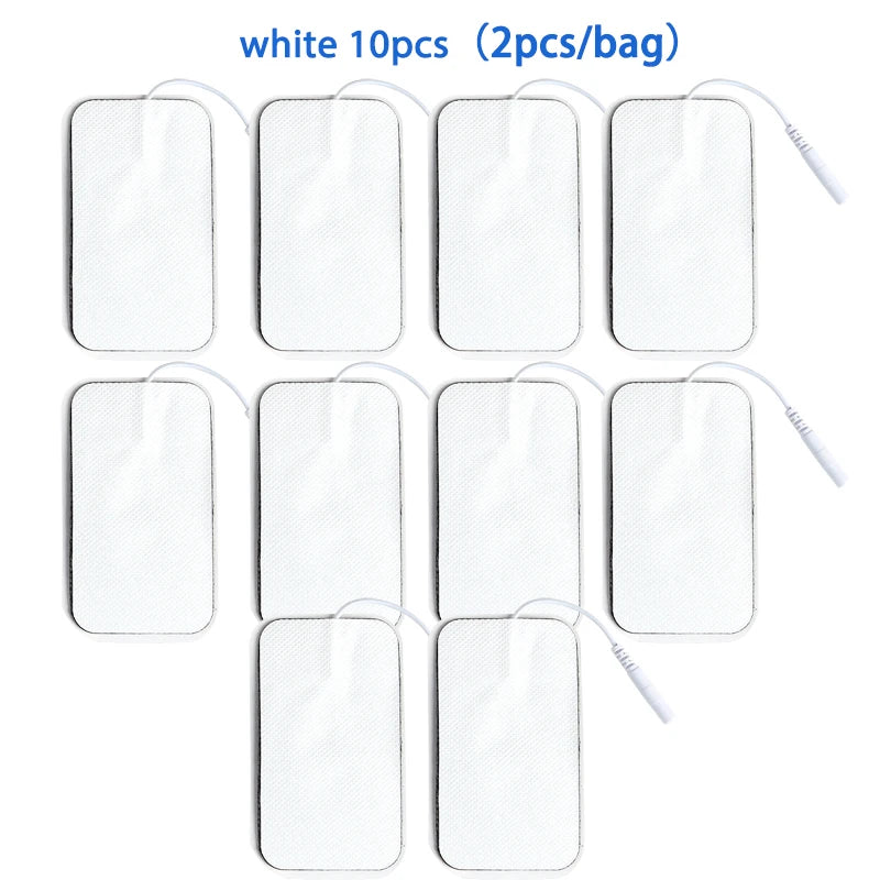 Self Adhesive Reusable Electrode Patches, Non-woven Fabric Electrode Pads, TENS Unit, EMS Muscle Stimulator, Replacement Sticker Beauty World Shop