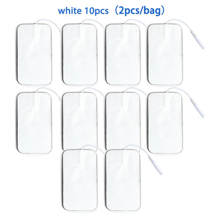 Self Adhesive Reusable Electrode Patches, Non-woven Fabric Electrode Pads, TENS Unit, EMS Muscle Stimulator, Replacement Sticker Beauty World Shop