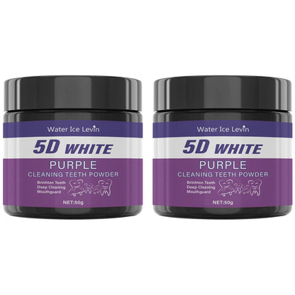 Purple Tooth Cleaning Powder - Sulfate-Free, Deep Cleaning and Polishing, Whitens Teeth in 5 Days, Portable for Daily Use and Travel Beauty World Shop