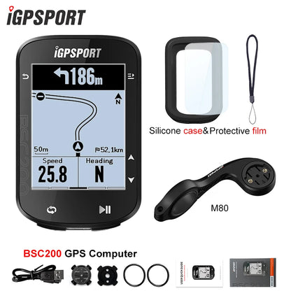IGPSPORT BSC200 GPS Cycle bike Computer Wireless Speedometer Bicycle Digital ANT+ Route Navigation Stopwatch Cycling Odometer Beauty World Shop