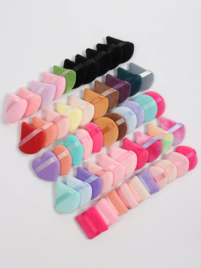 5-10-20-30-50-100 random cotton powder puff bags. Random colors and shapes. Made of ultra-soft velvet, specially designed for sh Beauty World Shop