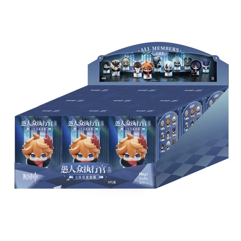Mihoyo Genshin Impact Fatui Harbinger Q Version Series Blind Box Desktop Mini Doll Model Toys Trend Decoration Surprise Gifts Beauty World Shop