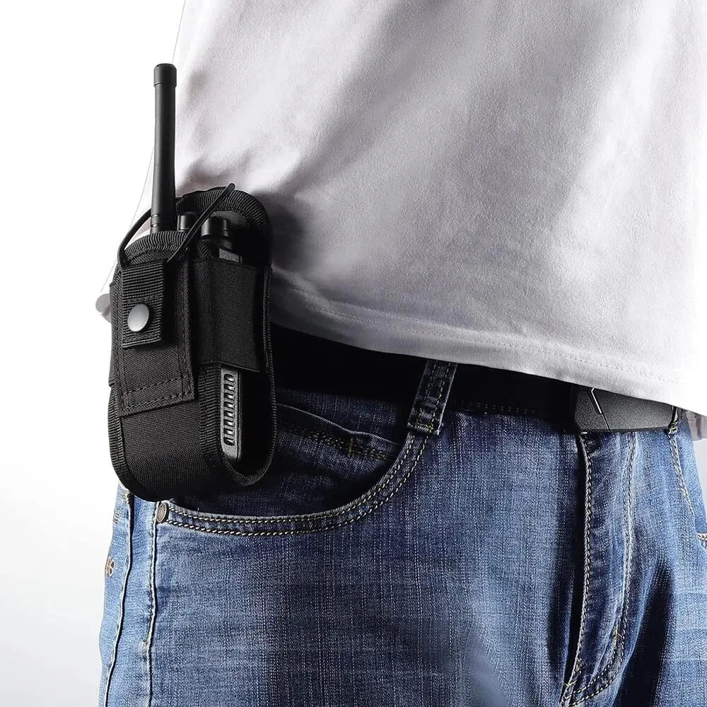 Tactical Walkie-Talkie Bag Radio Case Intercom Universal Pouch for Duty Belt Radio Holster Tactical Hunting Camping Adventure Beauty World Shop