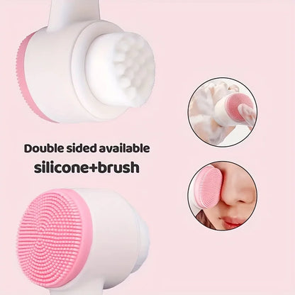 7-piece facial cleansing and massage set with a silicone dual-ended brush, dual-ended roller, and heart-shaped gua sha tool Beauty World Shop