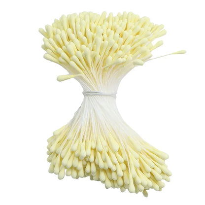 400pcs 2mm Moulti Options Artificial Flower stamen Mini Pearl Floral pistil For Wedding Party Home Decoration DIY Accessories Beauty World Shop