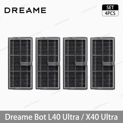 Dreame L40 Ultra / X40 Ultra Vacuum Cleaner Replacement Accessories Main Side Brush HEPA Filter Mop Cloths Dust Bag Spare Parts Beauty World Shop