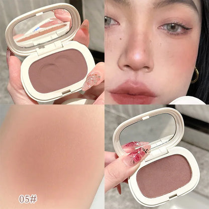 Phantom Bear Single-Color Blush Cream — Mochi Texture, Powder-Free Formula, Low-Saturation, Long-Lasting Natural Matte Finish Beauty Trend Shop