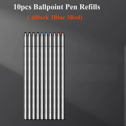 Multifunctional 4-color-in-one gravity-sensing pen metal ballpoint pen/Mechanical Pencil,Black/Red/Blue Ink Oil Signing canetas Beauty World Shop