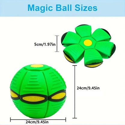 Flying Saucer Bouncing Ball Is A Durable Elastic and Fun Dog Pet Toy Suitable for Outdoor Activities and Exercise Beauty World Shop