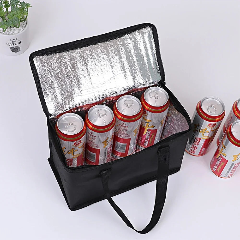 Portable Lunch Cooler Bag Folding Insulation Picnic Ice Pack Food Thermal Bag Drink Carrier Insulated Bags Beer Delivery Bag Beauty World Shop