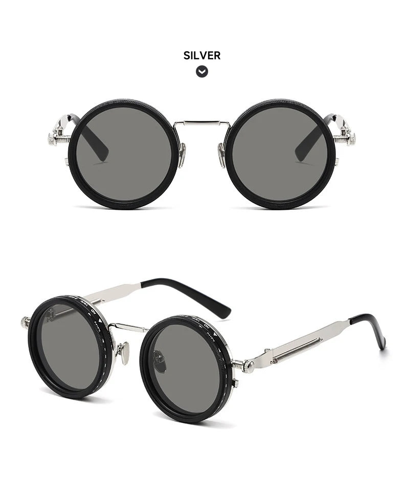 Polarized Round Sunglasses Men ND9 Adjustable Dimming Sun Glasses Women Retro Punk Fishing Eyeglasses Outdoor Shades UV400 Beauty World Shop