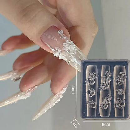 3D Reusable Soft Silicone Embossed Nail Art Mold Featuring Bows,Butterfly and Flower for DIY Nail Art &Charm Decoration Suppliy Beauty Trend Shop