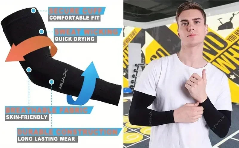3 Pair of Breathable Sun Protection Sleeves - Breathable & UV Protective Gear for Sports, Driving, & Outdoor Adventures Beauty World Shop