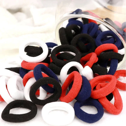200PCS Women Girls Colorful Nylon Elastic Hair Bands Ponytail Hold Small Hair Tie Rubber Bands Scrunchie Hair Accessories Beauty World Shop