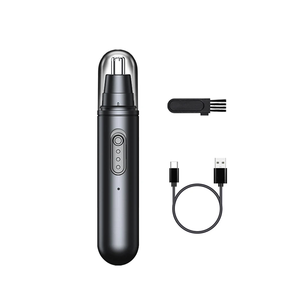 Nose Hair Trimmer Mini Portable Electric Nose Hair Clipper Rechargeable Automatic Shaving Nose Eyebrow Ear Painless Hair Remover Beauty World Shop