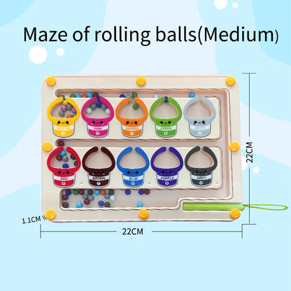 Children's Magnetic Maze Walking Ball Baby Concentration Training, Writing Logic Thinking 3 year Old Early Education Puzzle To Beauty World Shop