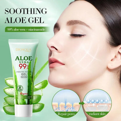 Moisturizing Aloe Vera Gel Is Suitable for Face and Body, Hydrating and Moisturizing, Repairing Sunburn, Suitable for Sensitive Skin, and Acne Care Beauty World Shop