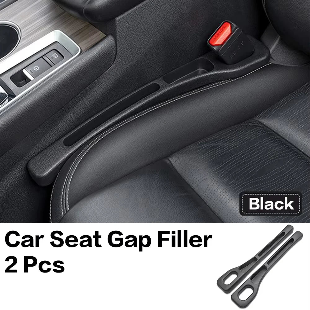 2PCS Car Seat Gap Filler Between Seats Console Organizer Seat Crevice Storage Box Bag Decoration Interior Auto Accessories Beauty World Shop