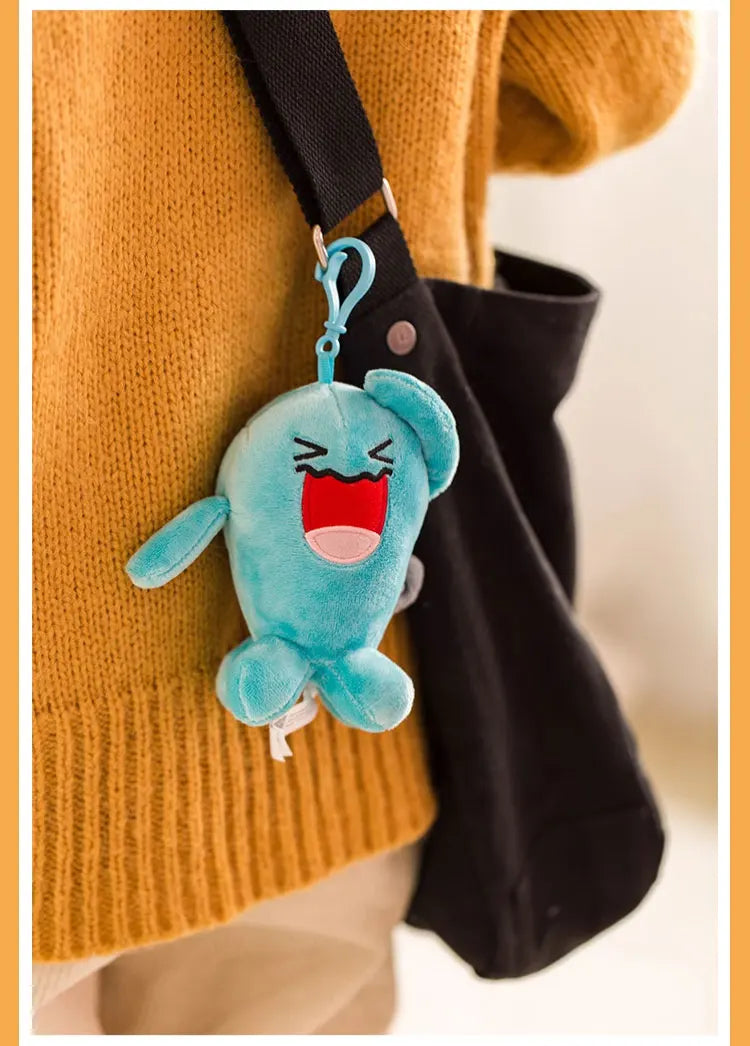 Anime Pokemon Pikachu Mew Psyduck Squirtle Bulbasaur Kawaii Stuffed Plush Toys School Bag Backpack Pendant Doll Keychain Gift Beauty World Shop