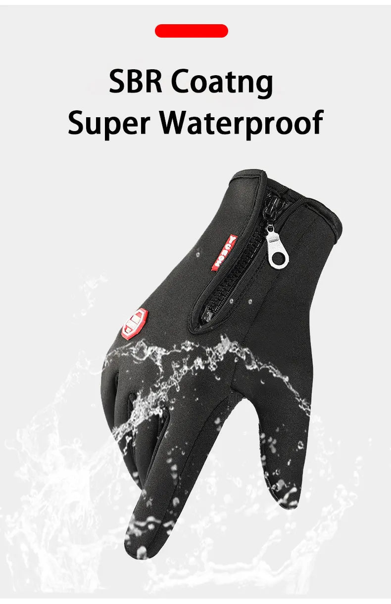 Outdoor Cycling Gloves, Bicycles for Warmth and Anti Slip in Autumn and Winter Beauty World Shop