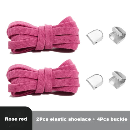 No tie Shoelaces for Shoes 8MM Flat Elastic laces Sneakers Kids Adult Quick Shoelace without ties Shoe Accessories Beauty World Shop
