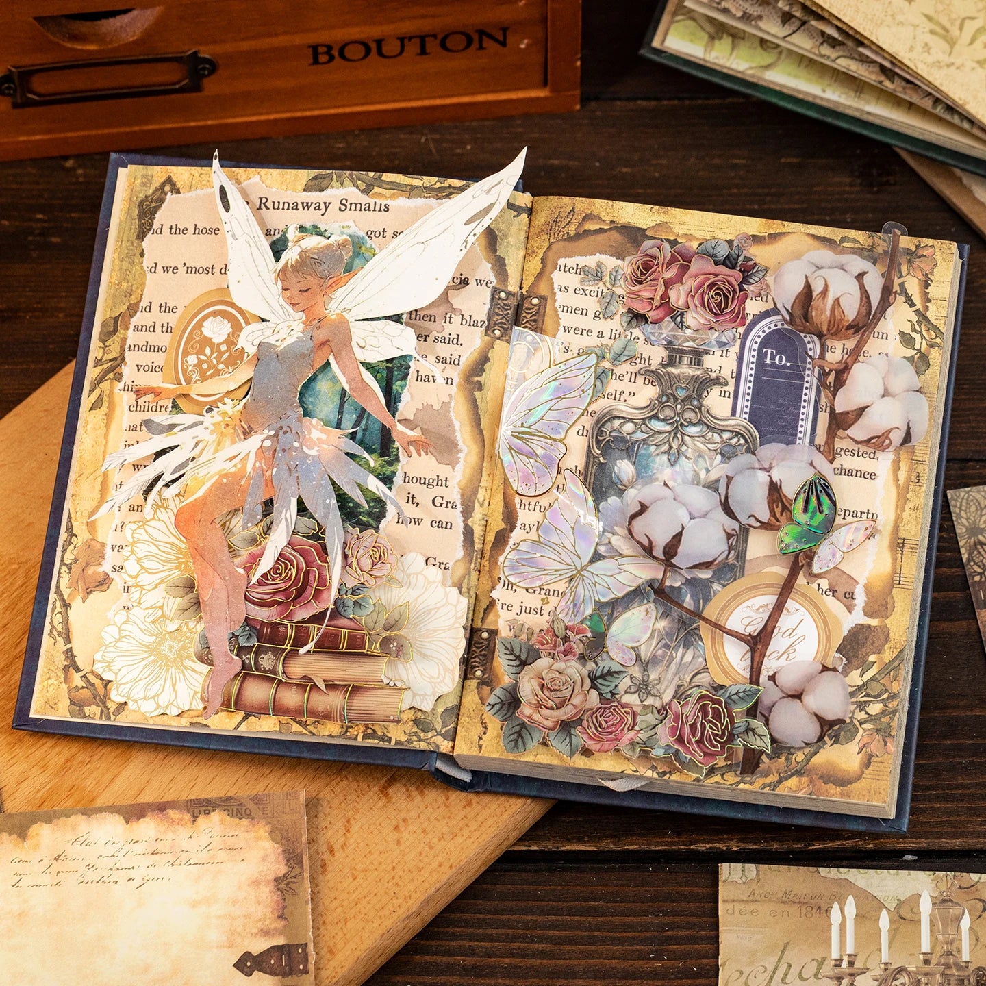 Mr.Paper 192pcs Vintage Style Notebook Set, Gold Foil Writing Pad for Journaling Note Taking, Retro Stationery Paper Sheets Beauty World Shop