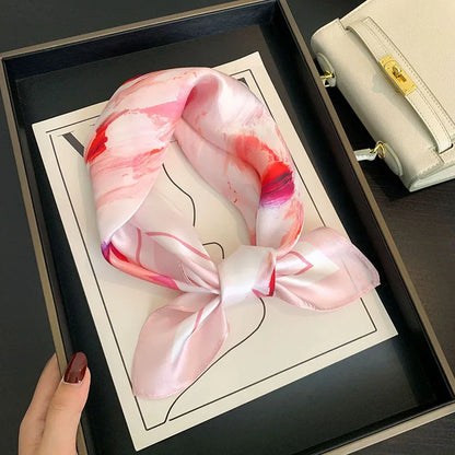 Scarf 100% Silk Bandana Women Square Scarves Wrap Kerchief Spring Fashion Luxury High Quality Headband Hijab Shawls 2026 Beauty World Shop