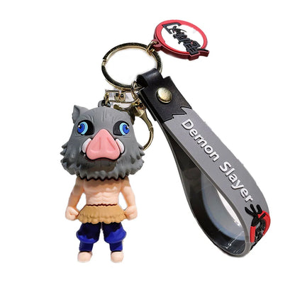 Anime Figure Demon Slayer Keychain Car Keychain Cartoon Backpack Pendant Handmade Backpack Pendant Kids birthday Christmas Gifts Beauty World Shop