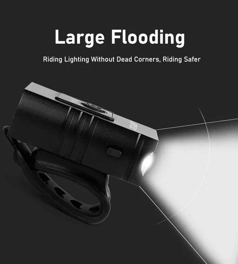 LED Bicycle Front Light Type-C Rechargeable Bicycle Headlight MTB Road Bike Headlamp Easy to Install Cycling Accessories Beauty World Shop