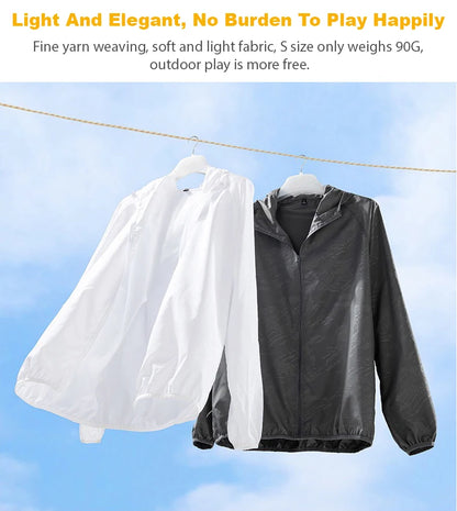 JNLN Men Women Waterproof Hiking Jackets Quick Dry Camping Windbreaker Unisex Outdoor Trekking Raincoat Anti UV Packable Clothes Beauty World Shop