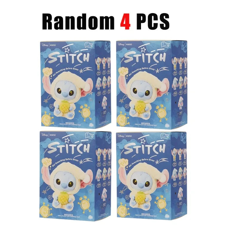 NEW Stitch Eat Something Before Sleep Series Blind Box Plush Dolls Pendant Cute Doll Ornament Mystery Box Surprise Toys Gifts Beauty World Shop