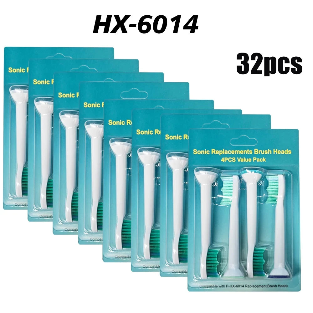 4-32pcs Electric Toothbrush Replacement Heads Compatible with Philips Sonicare Replacement Brush Heads Click-on Handles Beauty World Shop