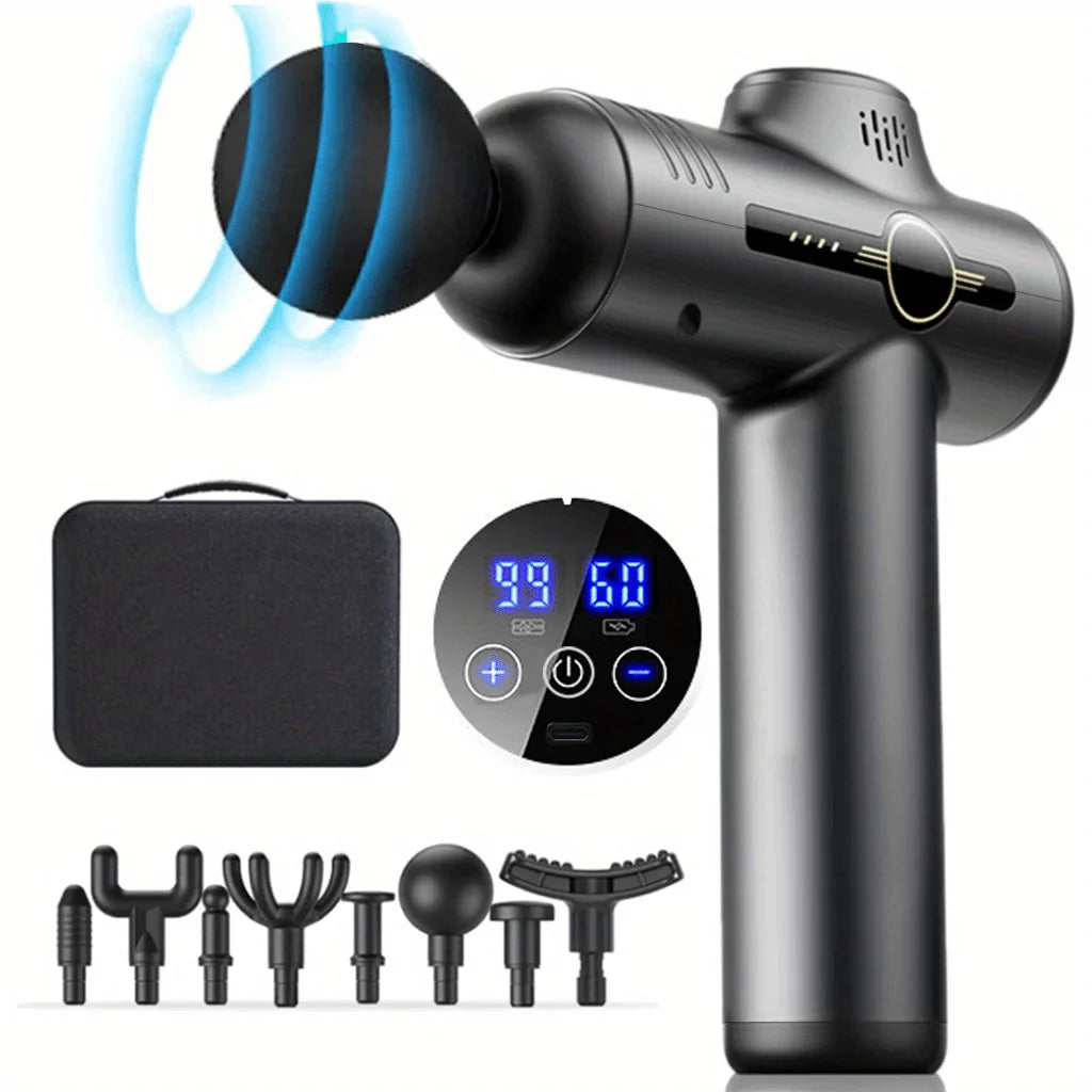 99 Speed Professional Muscle Massage Gun Massager Massager for Neck and Back Massage Instrument Dropshipping Fitness Equipment Beauty World Shop