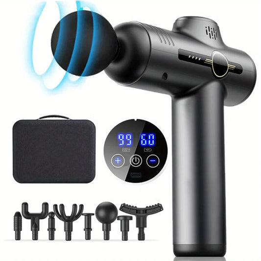 Portable Fascia Gun Vibration Massage Gun For Body Neck Back Deep Muscle Relaxation Fitness Slimming One Head Beauty World Shop