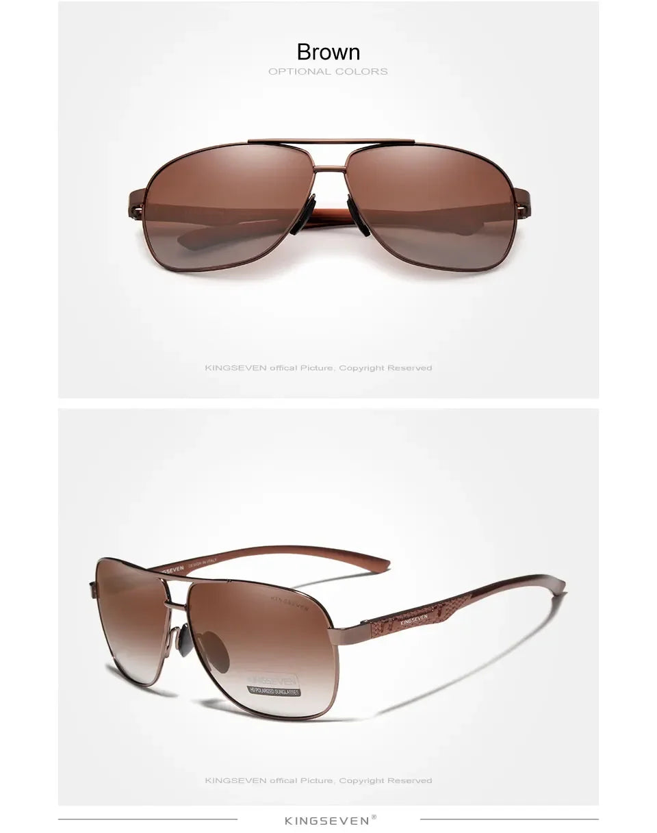 KINGSEVEN Polarized Aluminum Sunglasses Men UV400 HD Lens Pilot Eye Protection Photochromic Glasses Women Night Vision Eyewear Beauty World Shop