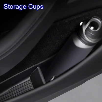 Car Door Side Storage Box for 2025 2026 Model 3 Y Juniper Door Organizer Tray Accessories Slot Pockets Insert Protector Mats Pad Beauty World Shop