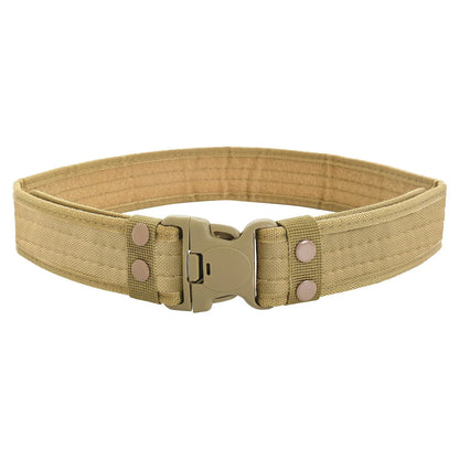 Men's Belt Outdoor Camouflage Tactical Belt Oxford Cloth Belt Mountaineering Belt Nylon Wide Waist Belt Work Belt Neutral Belts Beauty World Shop