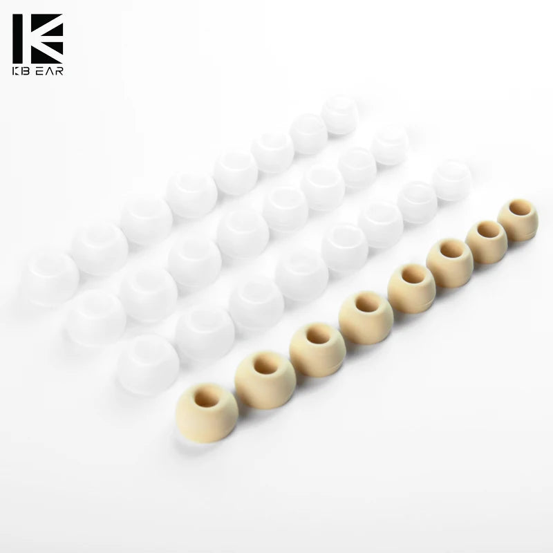 1/16 Pairs(S/M/L/XS) Soft Silicone Replacement Eartips Coffee Clear Earbuds Replacement Ear Pads For KS1 KZ BL03 Earphone New