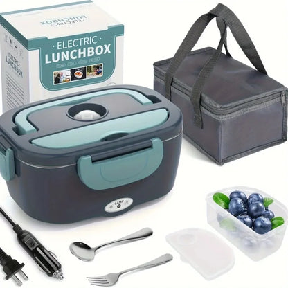 Portable Electric Food Warmer Lunch Box 1.5L 60W - Leak Proof Food Heater for Car, Home, Office & Travel Beauty World Shop