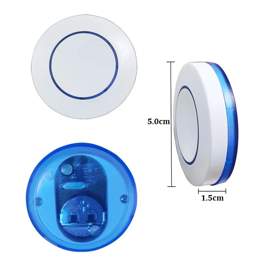 RF 433MHz Wireless Light Switch 220V 110V 10A Relay Controlle Mini Round Button Wall Panel Switch Remote Control For LED Lamp Beauty World Shop